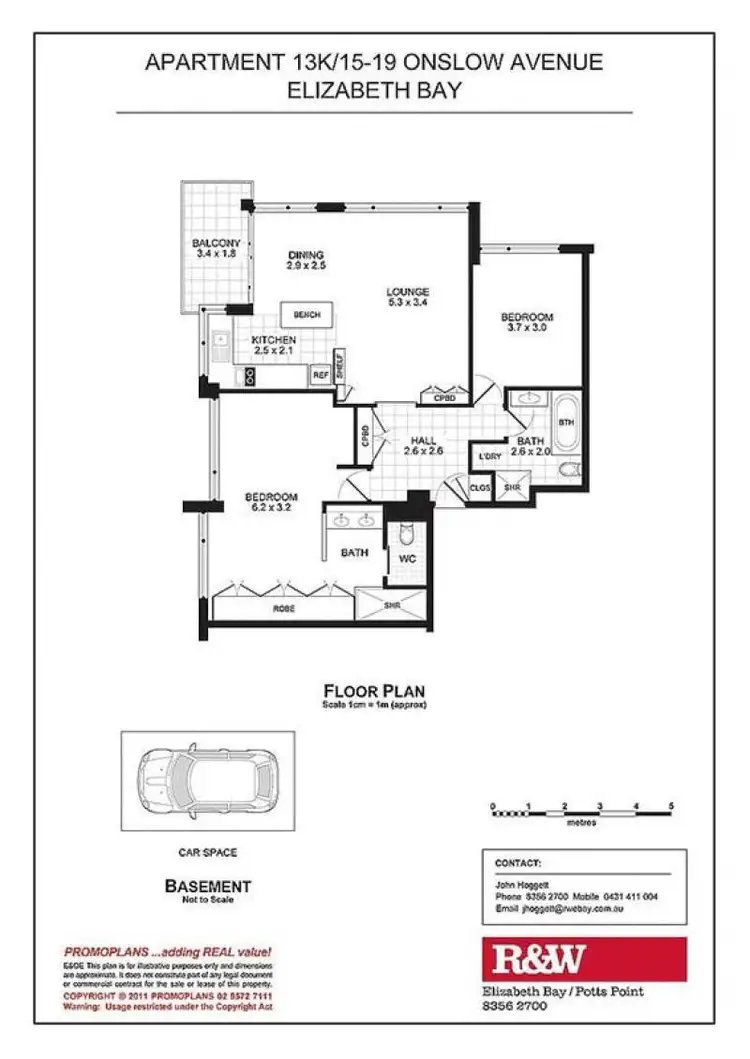 Floorplan of Homely apartment listing, 13K/15-19 Onslow Avenue, Elizabeth Bay NSW 2011