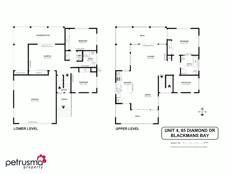 Floorplan of Homely townhouse listing, 4/85 Diamond Drive, Blackmans Bay TAS 7052