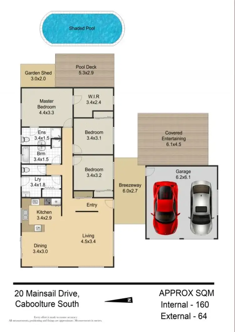 Floorplan of Homely house listing, 20 Mainsail Drive, Caboolture South QLD 4510