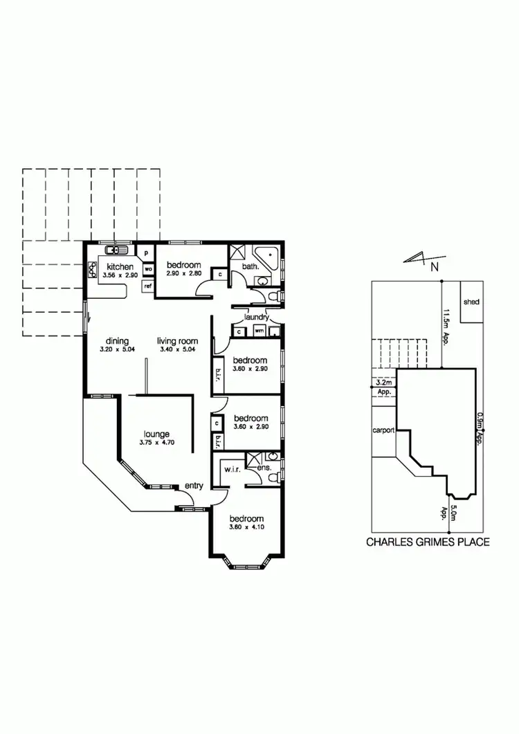 Floorplan of Homely house listing, 3 Charles Grimes Place, Seabrook VIC 3028