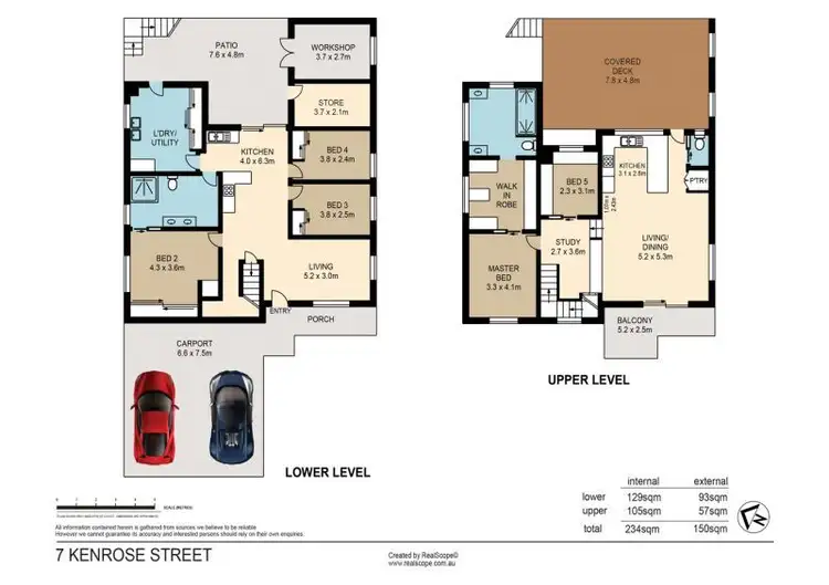 Floorplan of Homely house listing, 7 KENROSE STREET, Carina QLD 4152