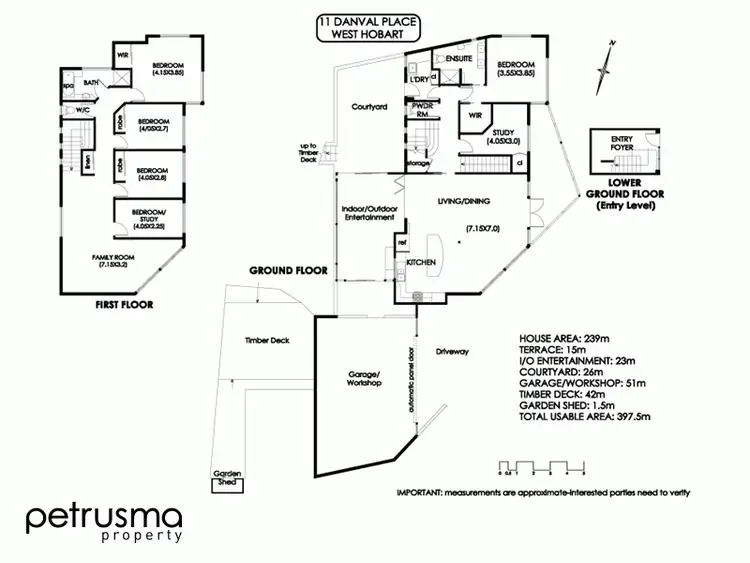Floorplan of Homely house listing, 11 Danval Place, West Hobart TAS 7000