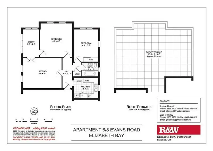 Floorplan of Homely apartment listing, 6/8 Evans Road, Elizabeth Bay NSW 2011