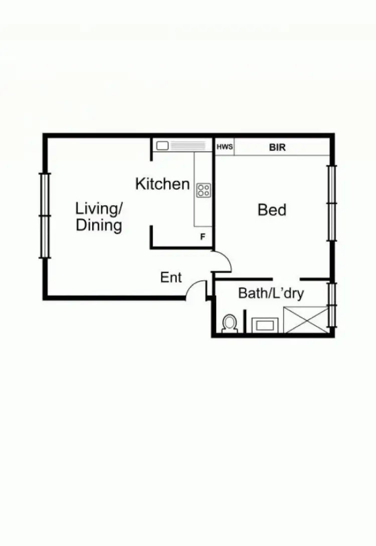 Floorplan of Homely apartment listing, 10/501 Punt Road, South Yarra VIC 3141
