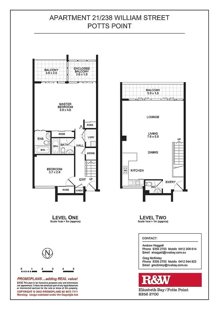 Floorplan of Homely apartment listing, 21/238 William Street, Potts Point NSW 2011