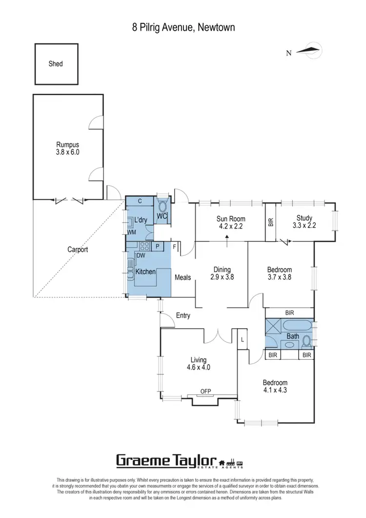 Floorplan of Homely house listing, 8 Pilrig Avenue, Newtown VIC 3220