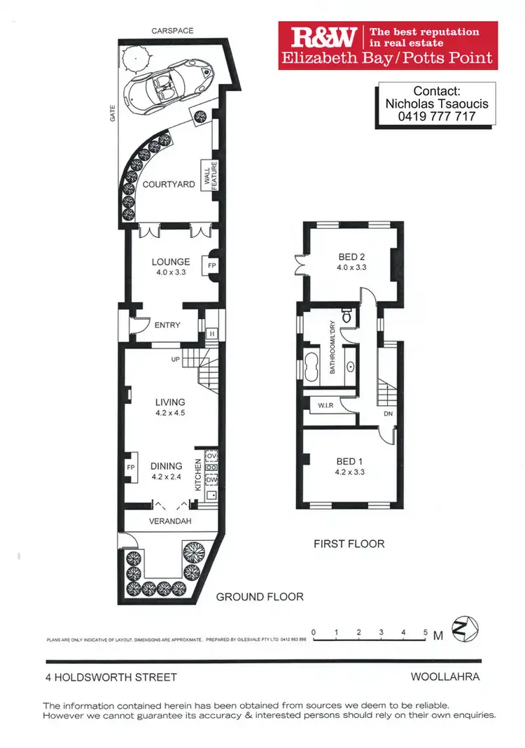 Floorplan of Homely house listing, 4 Holdsworth Street, Woollahra NSW 2025