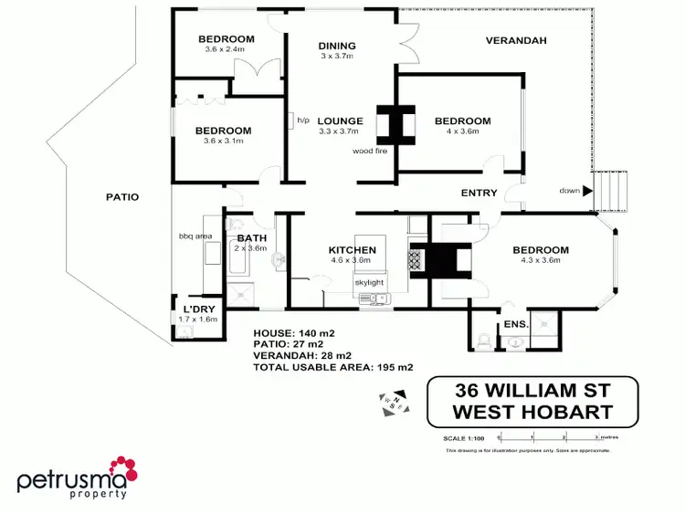 Floorplan of Homely house listing, 36 William Street, West Hobart TAS 7000