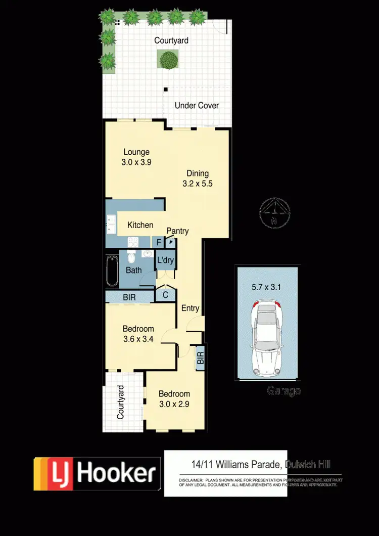 Floorplan of Homely apartment listing, 14/11 Williams Parade, Dulwich Hill NSW 2203