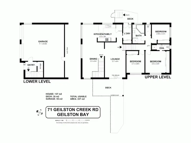 Floorplan of Homely house listing, 71 Geilston Creek Road, Geilston Bay TAS 7015