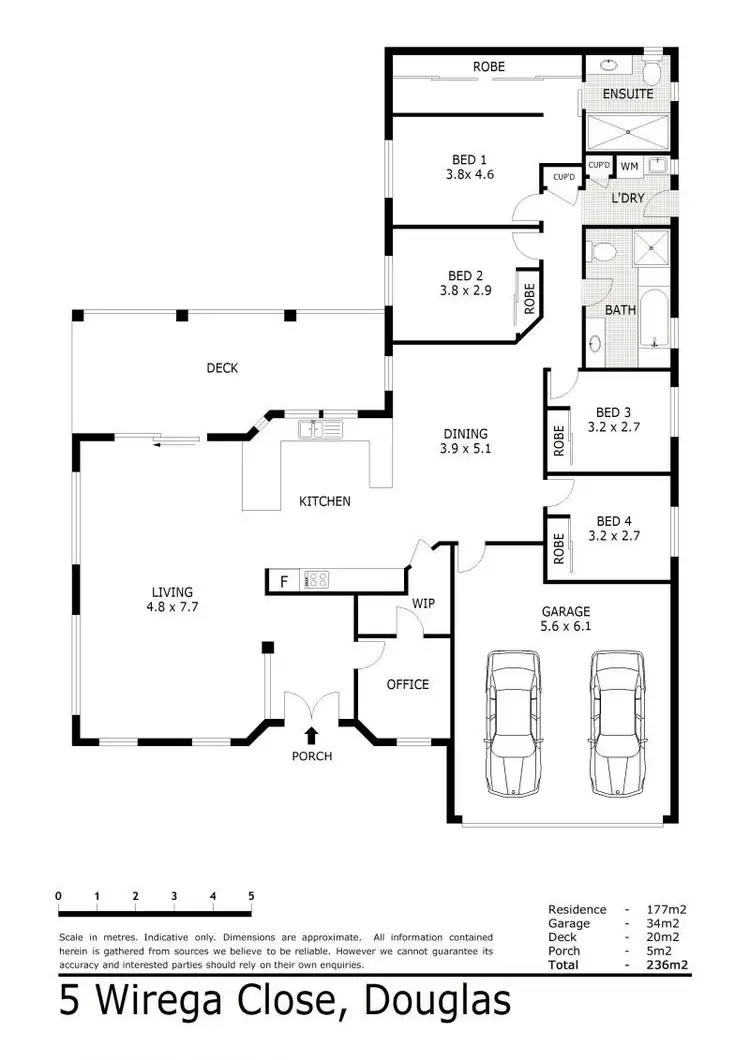 Floorplan of Homely house listing, 5 Wirega Close, Douglas QLD 4814