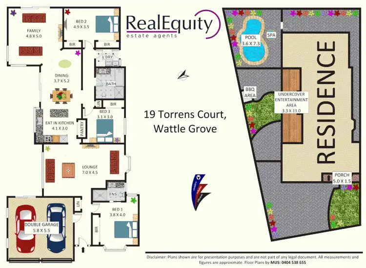 Floorplan of Homely house listing, 19 Torrens Court, Wattle Grove NSW 2173