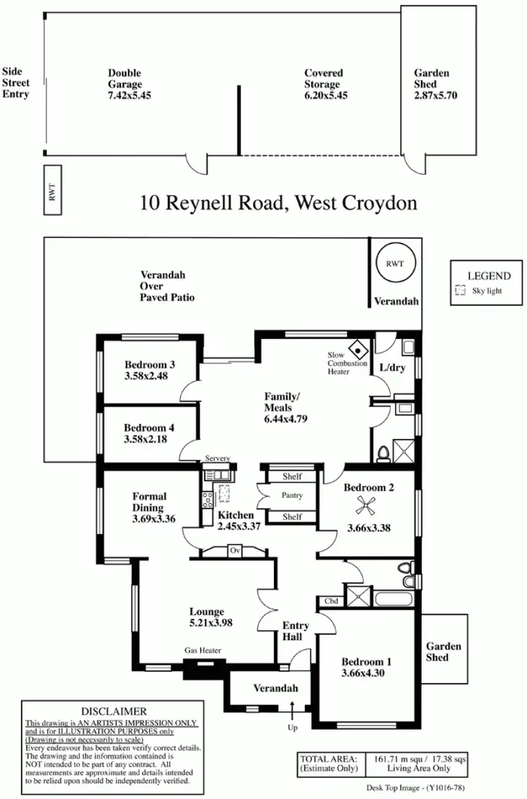 Floorplan of Homely house listing, 10 Reynell Street, West Croydon SA 5008