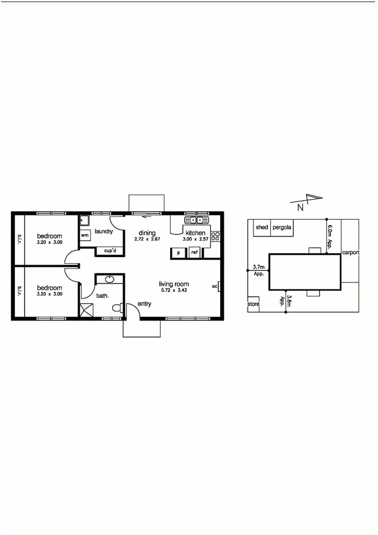 Floorplan of Homely unit listing, 15B Hancock Street, Altona VIC 3018
