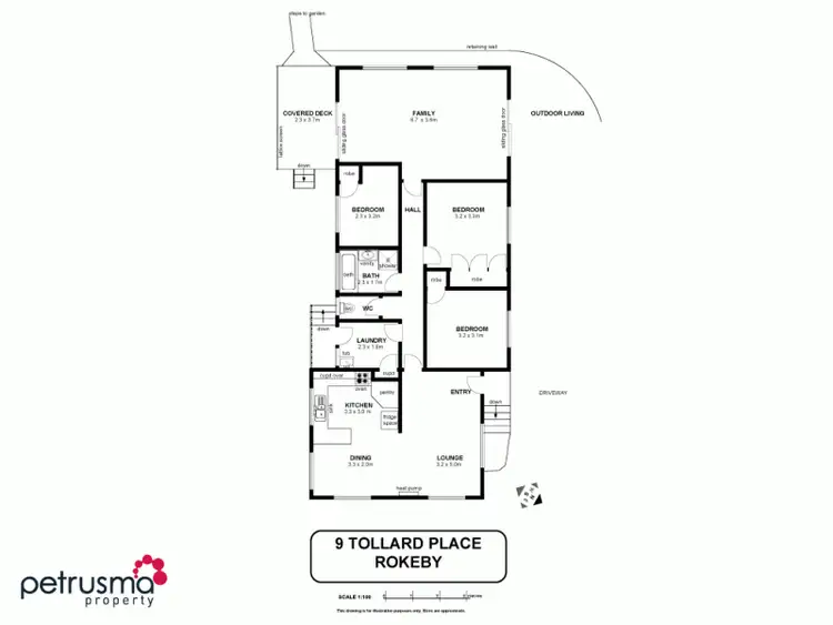Floorplan of Homely house listing, 9 Tollard Place, Rokeby TAS 7019