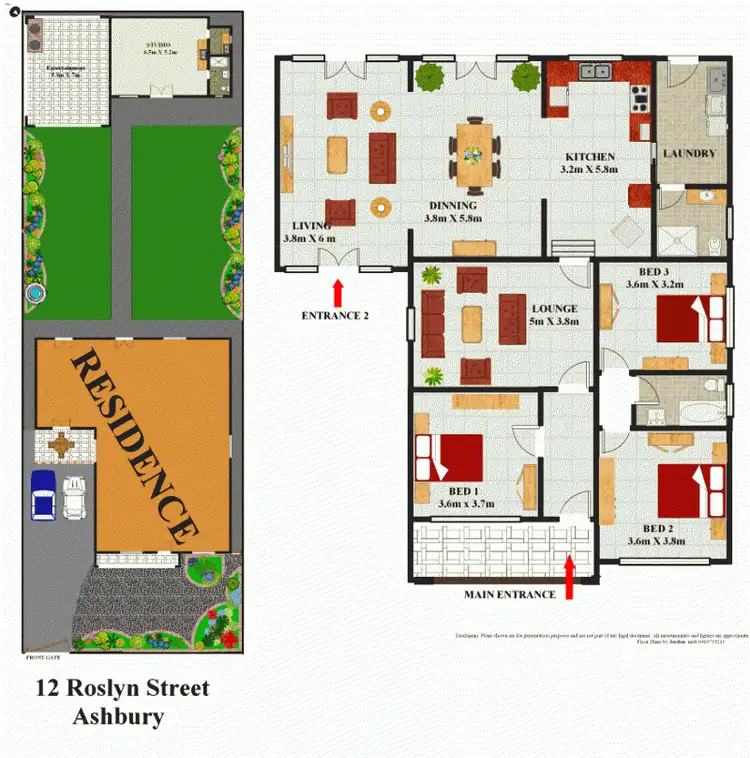 Floorplan of Homely house listing, 12 Roslyn Street, Ashbury NSW 2193
