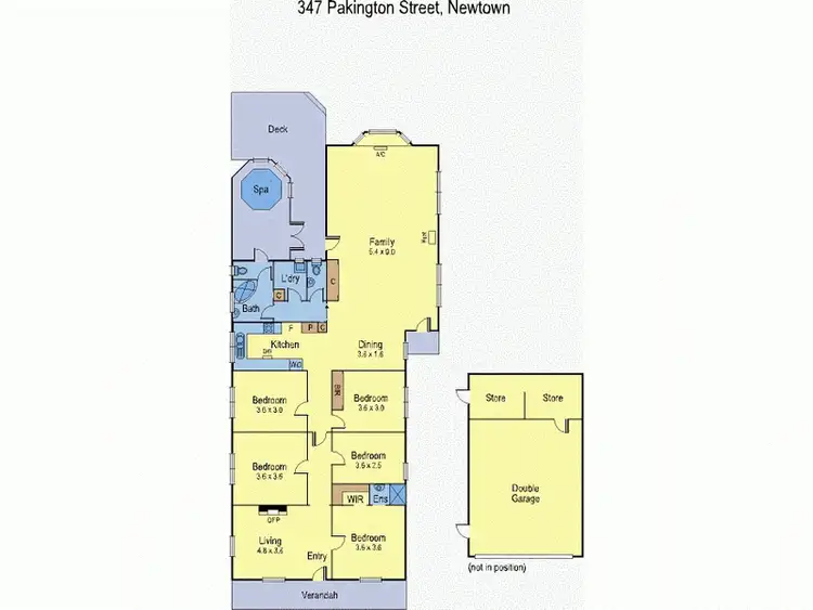 Floorplan of Homely house listing, 347 Pakington Street, Newtown VIC 3220