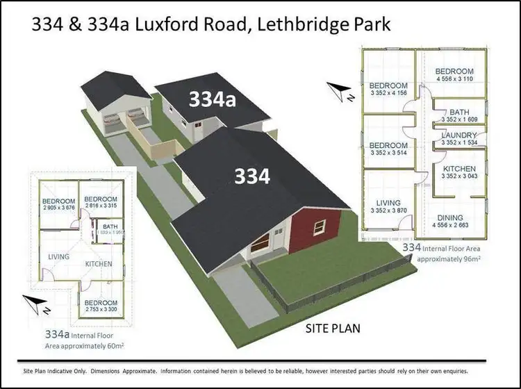 Floorplan of Homely house listing, 334 & 334A Luxford Rd, Lethbridge Park NSW 2770