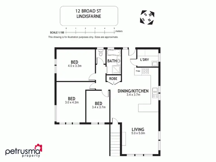 Floorplan of Homely house listing, 12 Broad Street, Lindisfarne TAS 7015