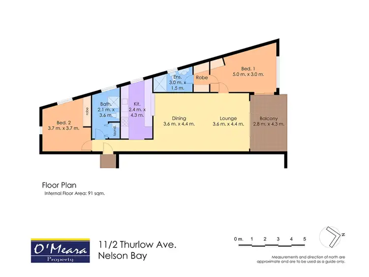 Floorplan of Homely unit listing, 11/2 Thurlow Avenue, Nelson Bay NSW 2315