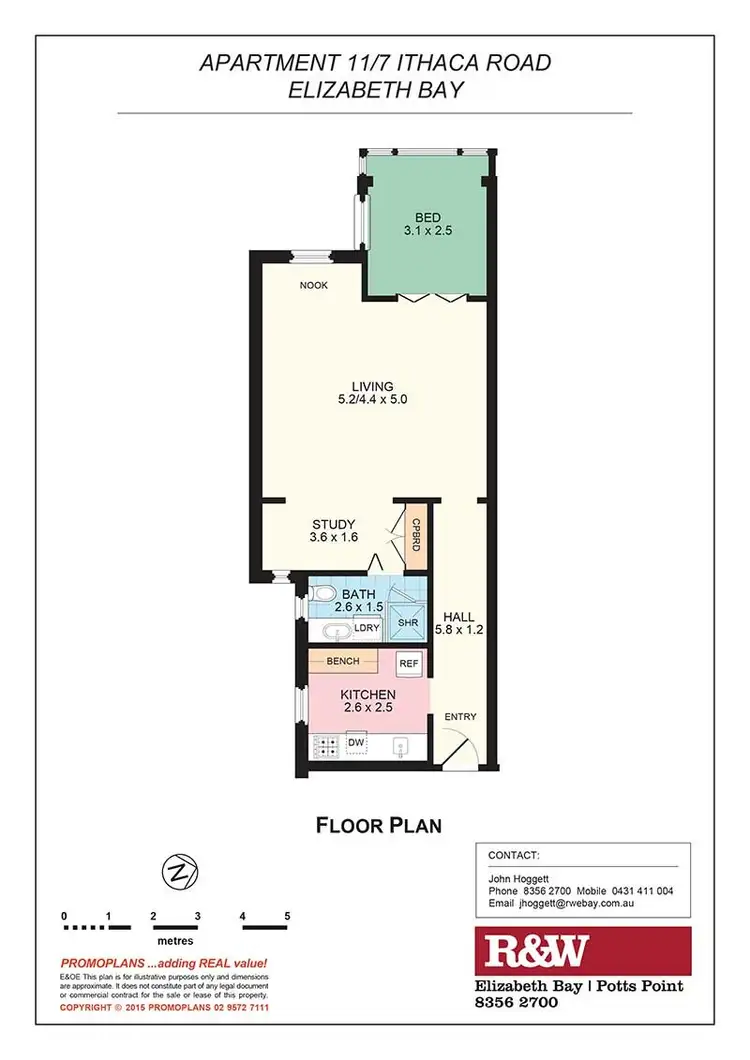 Floorplan of Homely apartment listing, 11/7 Ithaca Road, Elizabeth Bay NSW 2011