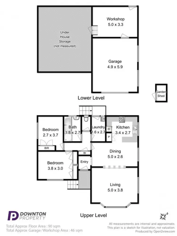 Floorplan of Homely house listing, 2/44 Twelfth Avenue, West Moonah TAS 7009