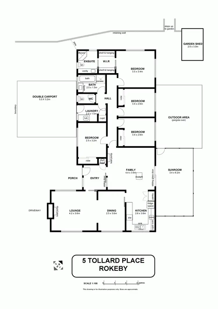 Floorplan of Homely house listing, 5 Tollard Place, Rokeby TAS 7019