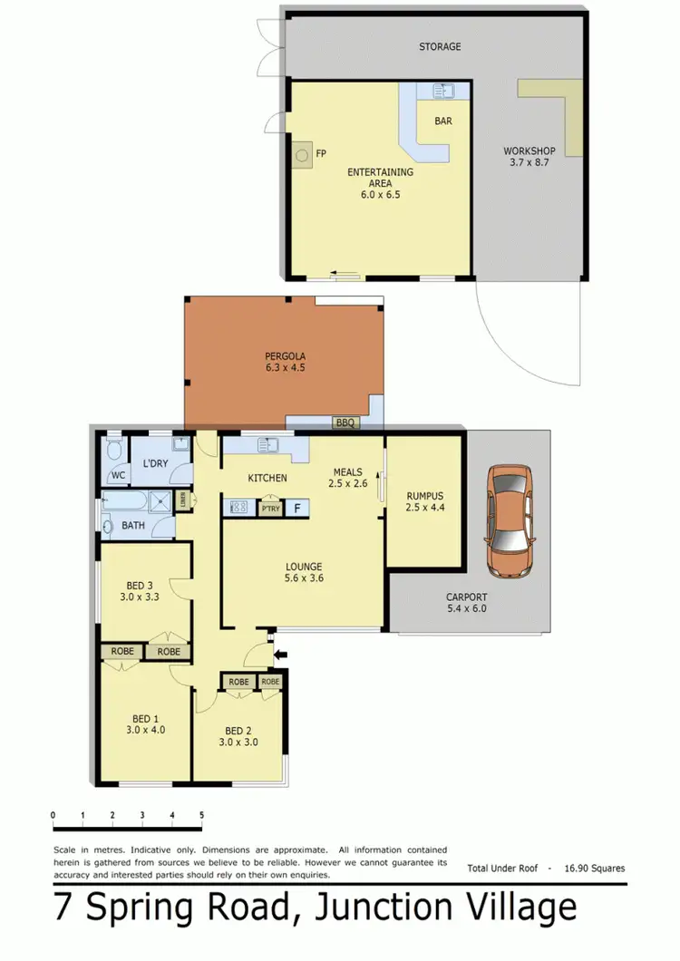 Floorplan of Homely house listing, 7 SPRING ROAD, Junction Village VIC 3977