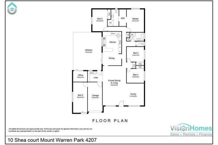 Floorplan of Homely house listing, 10 Shea Court, Mount Warren Park QLD 4207