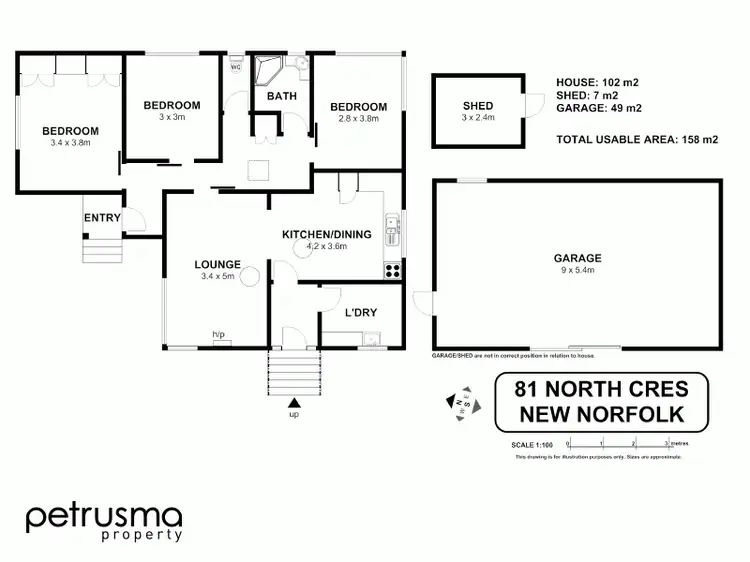 Floorplan of Homely house listing, 81 North Crescent, New Norfolk TAS 7140