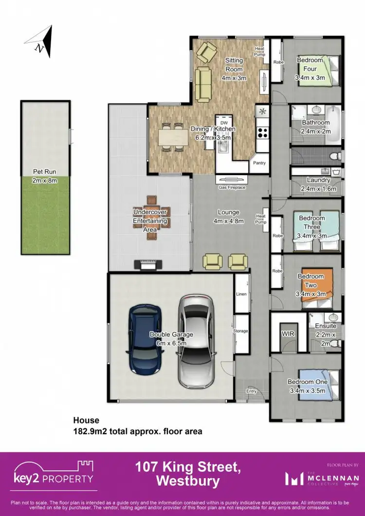 Floorplan of Homely house listing, 107 King Street, Westbury TAS 7303