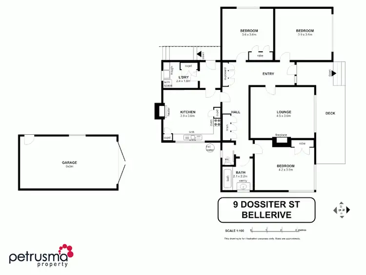 Floorplan of Homely house listing, 9 Dossiter Street, Bellerive TAS 7018