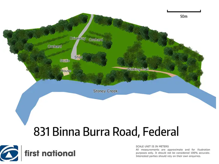 Floorplan of Homely rural property listing, 831 Binna Burra Road, Federal NSW 2480
