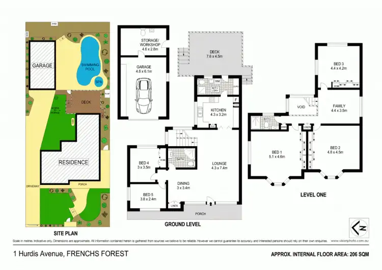 Floorplan of Homely house listing, 1 Hurdis Avenue, Frenchs Forest NSW 2086