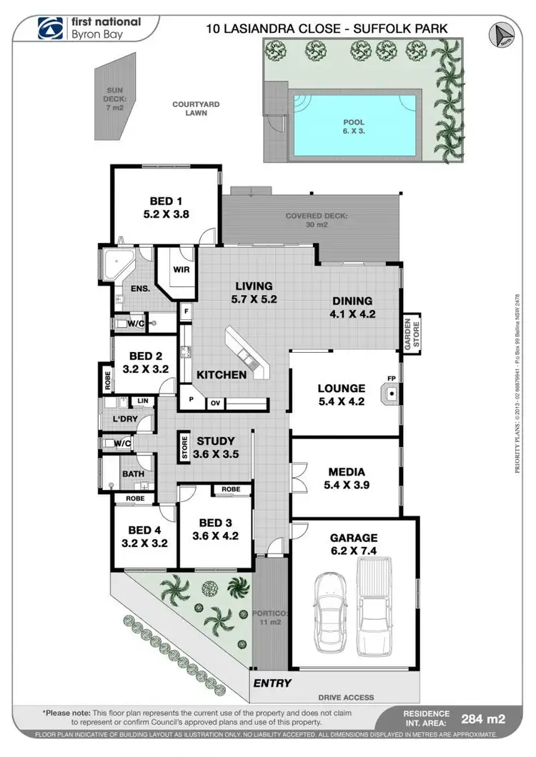 Floorplan of Homely house listing, 10 Lasiandra Close, Suffolk Park NSW 2481