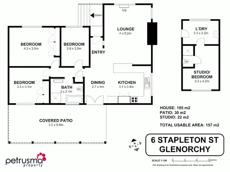 Floorplan of Homely house listing, 6 Stapleton Street, Glenorchy TAS 7010