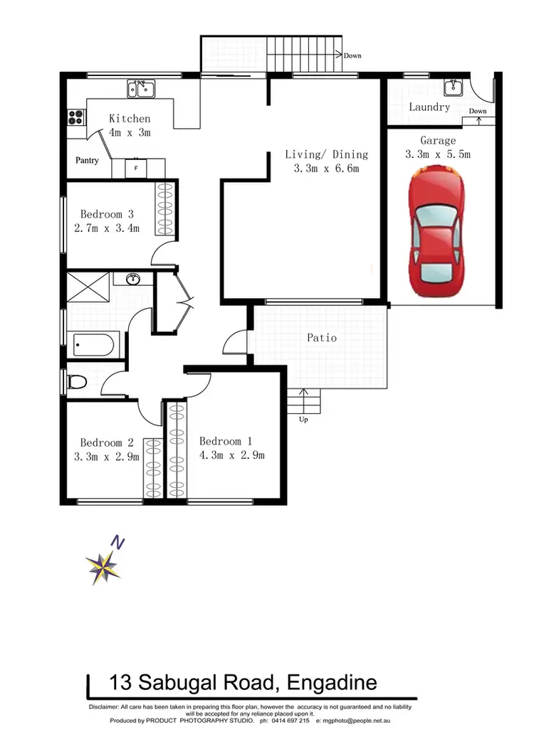 Floorplan of Homely house listing, 13 Sabugal Road, Engadine NSW 2233