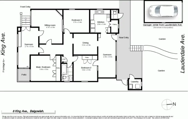 Floorplan of Homely house listing, 8 King Avenue, Balgowlah NSW 2093