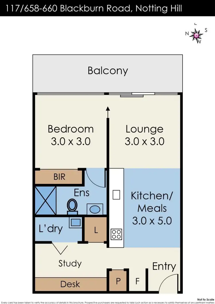 Floorplan of Homely apartment listing, 117/658-660 Blackburn Road, Notting Hill VIC 3168