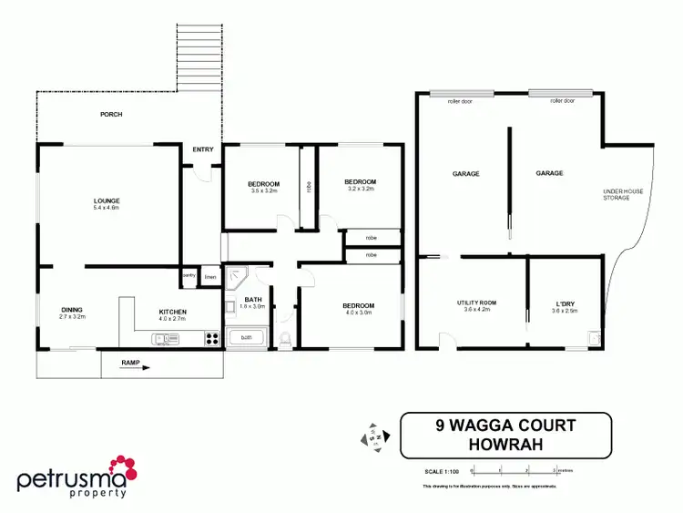 Floorplan of Homely house listing, 9 Wagga Court, Howrah TAS 7018