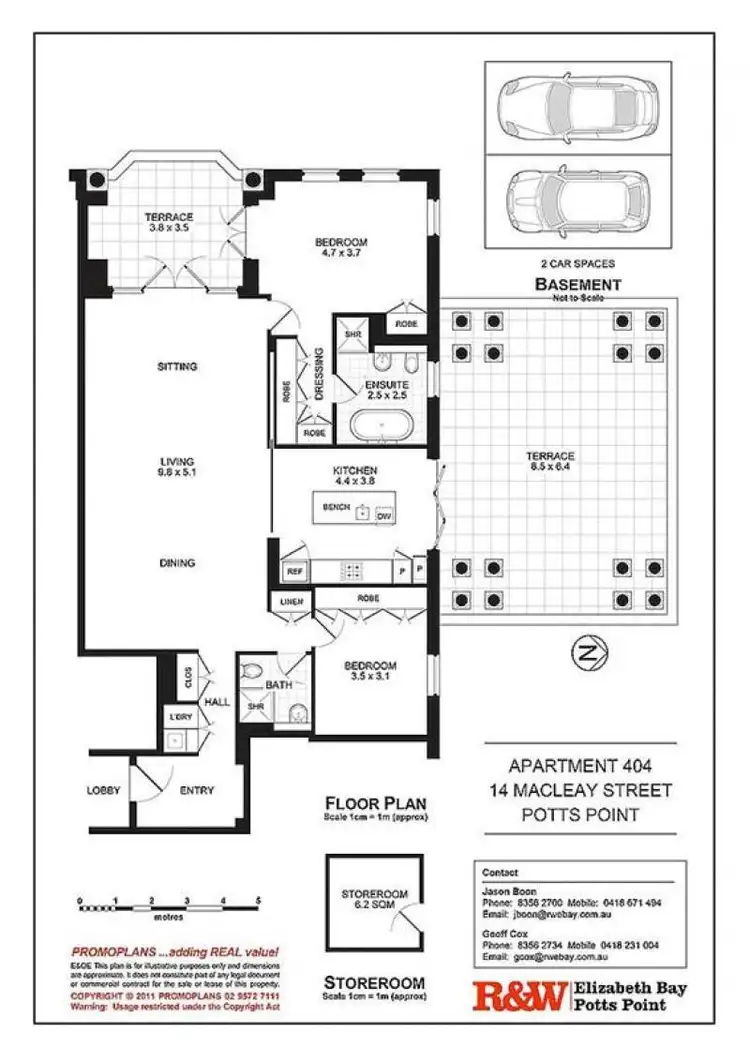 Floorplan of Homely apartment listing, 404/14 Macleay Street, Potts Point NSW 2011