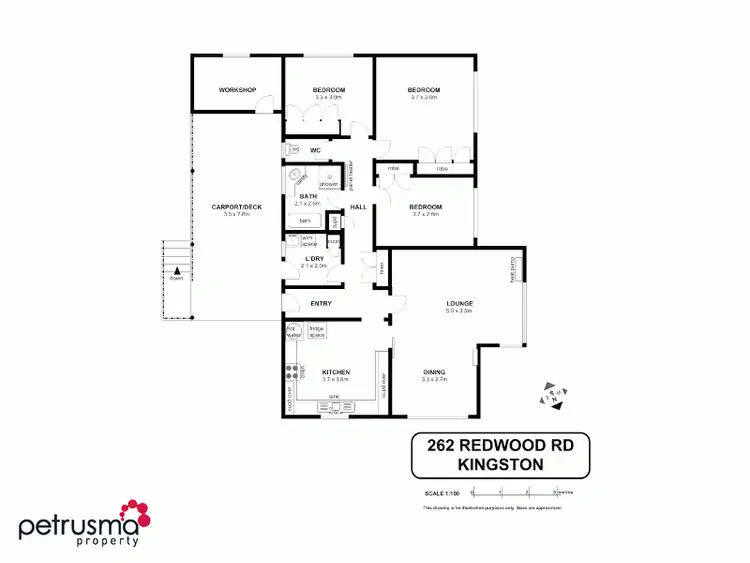 Floorplan of Homely house listing, 262 Redwood Road, Kingston TAS 7050