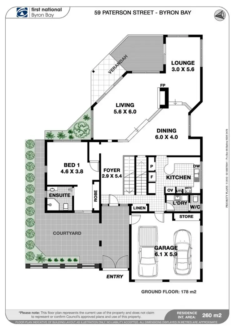 Floorplan of Homely house listing, 59 Paterson Street, Byron Bay NSW 2481