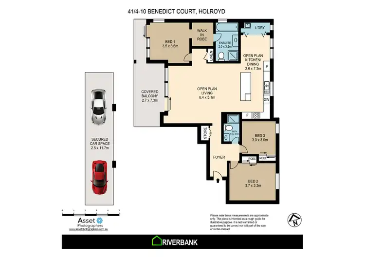 Floorplan of Homely unit listing, 41/4-10 Benedict Crt, Holroyd NSW 2142