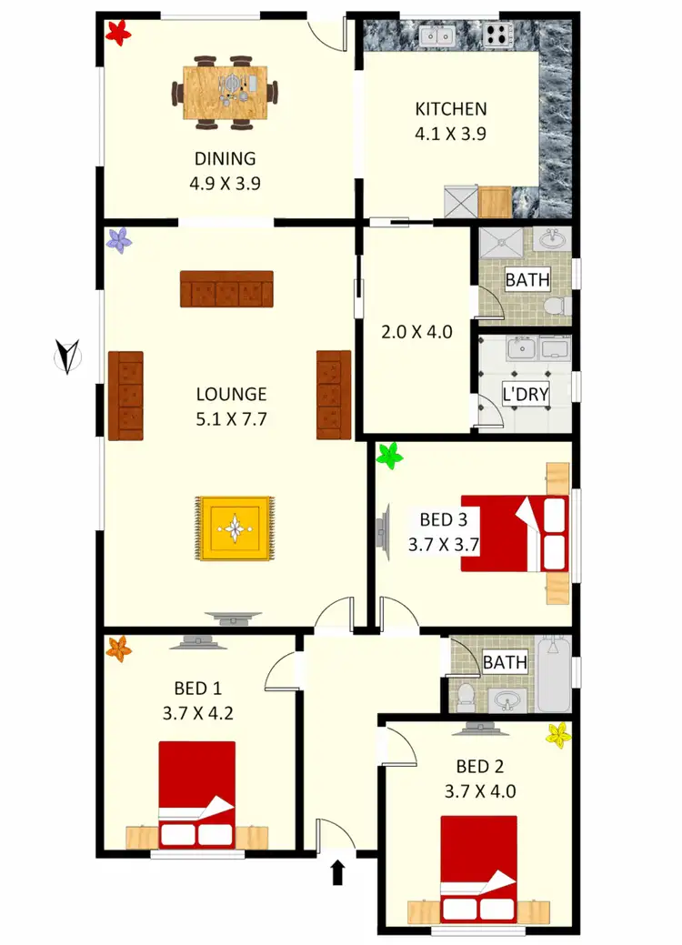 Floorplan of Homely house listing, 40 Arthur St, Croydon Park NSW 2133