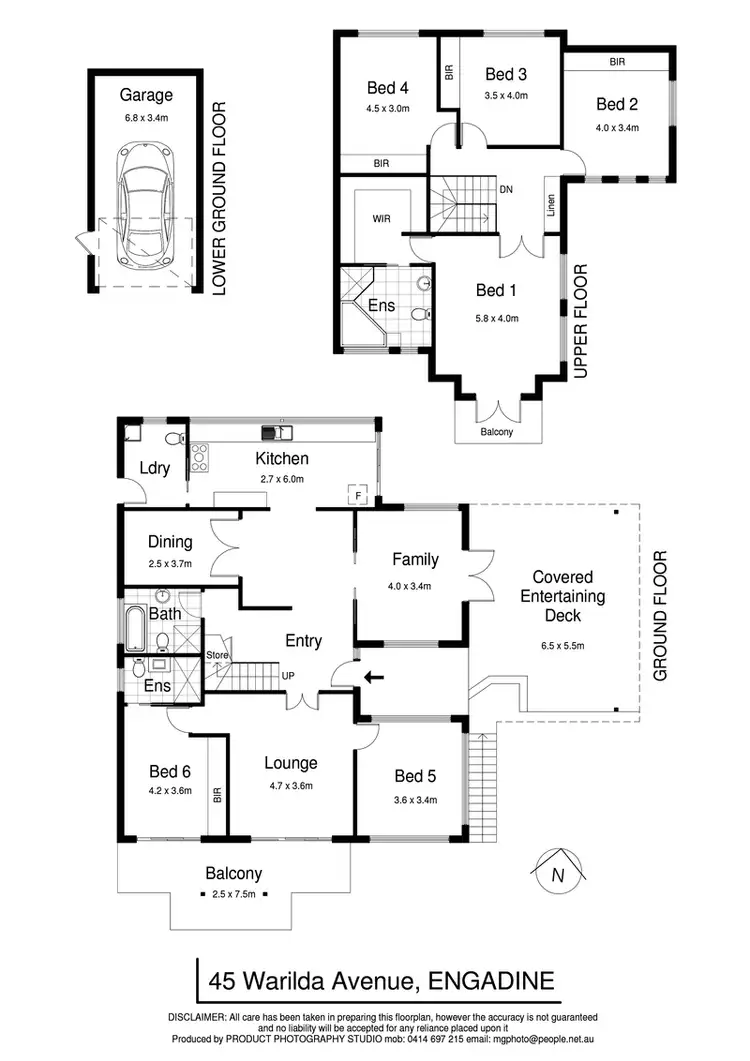 Floorplan of Homely house listing, 45 Warilda Avenue, Engadine NSW 2233