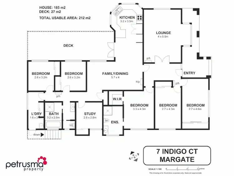 Floorplan of Homely house listing, 7 Indigo Court, Margate TAS 7054