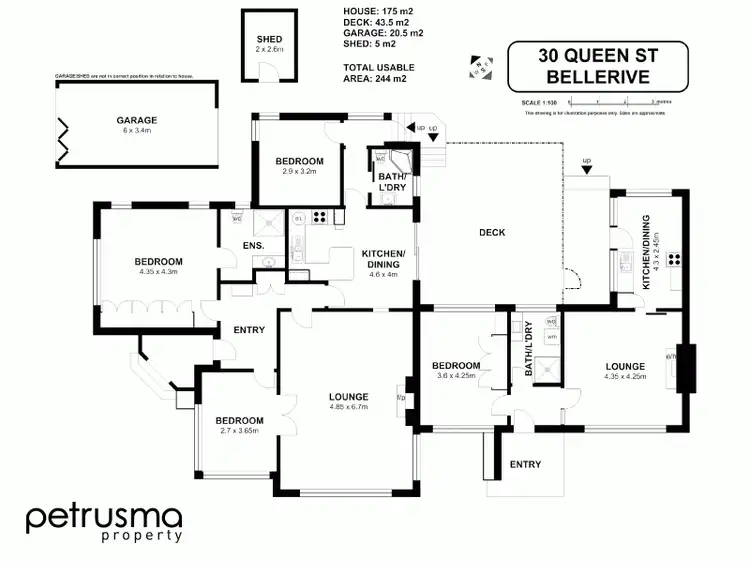Floorplan of Homely house listing, 30 Queen Street, Bellerive TAS 7018