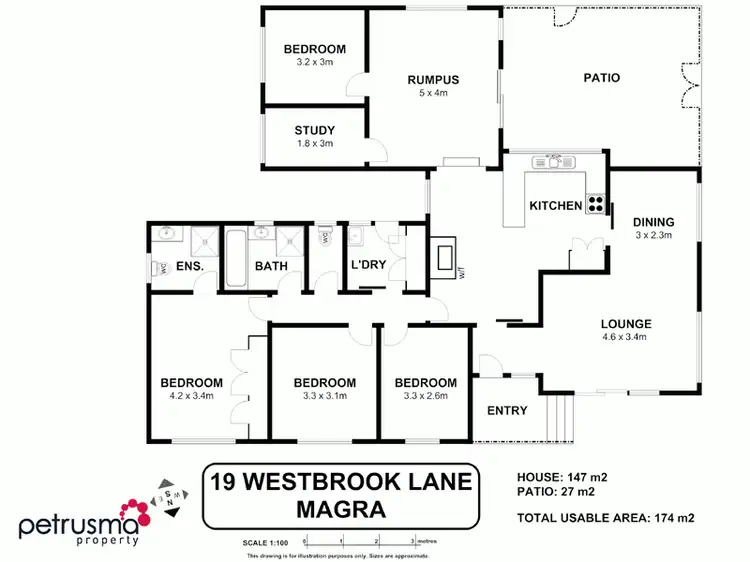 Floorplan of Homely house listing, 19 Westbrook Lane, Magra TAS 7140