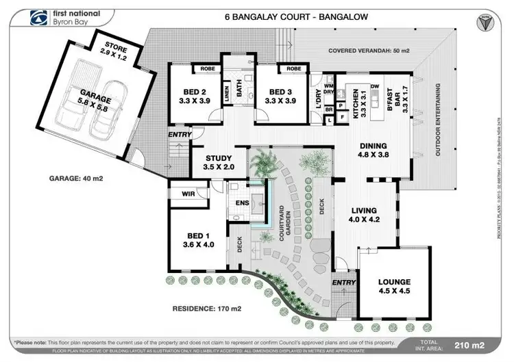 Floorplan of Homely house listing, 6 Bangalay Court, Bangalow NSW 2479